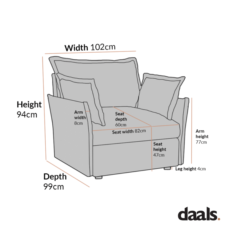 Byron Pillow Edge Beige Fabric Modular Sofa, 1-Seater - Image 6