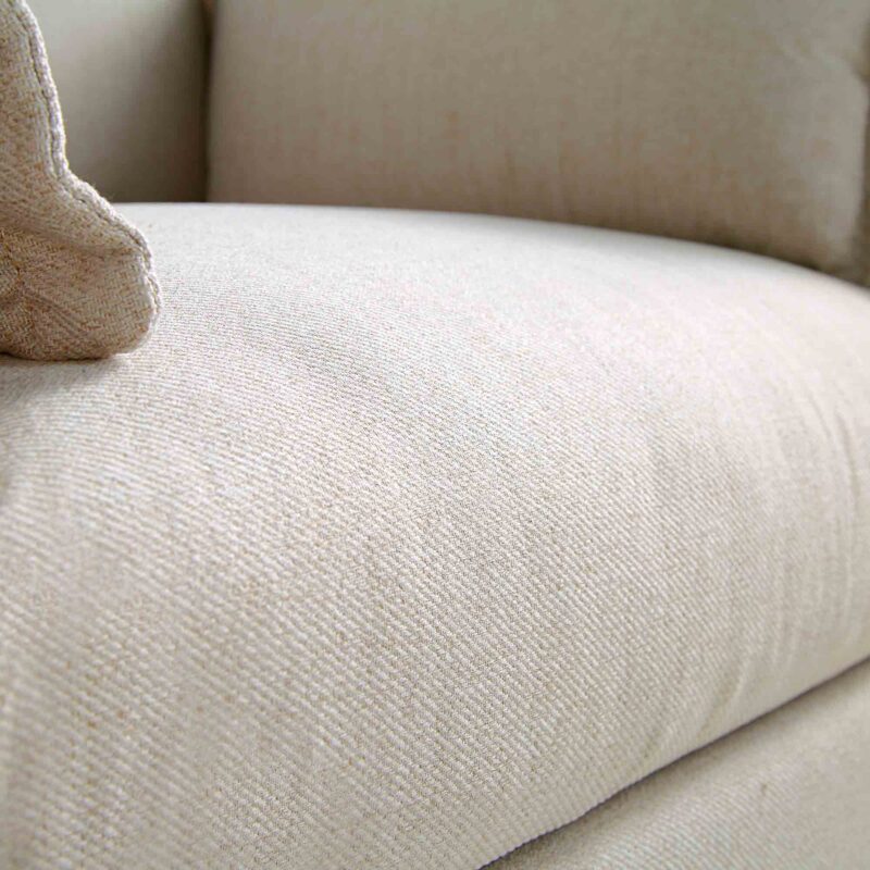 Byron Pillow Edge Beige Fabric Modular Sofa, 1-Seater Chaise - Image 10