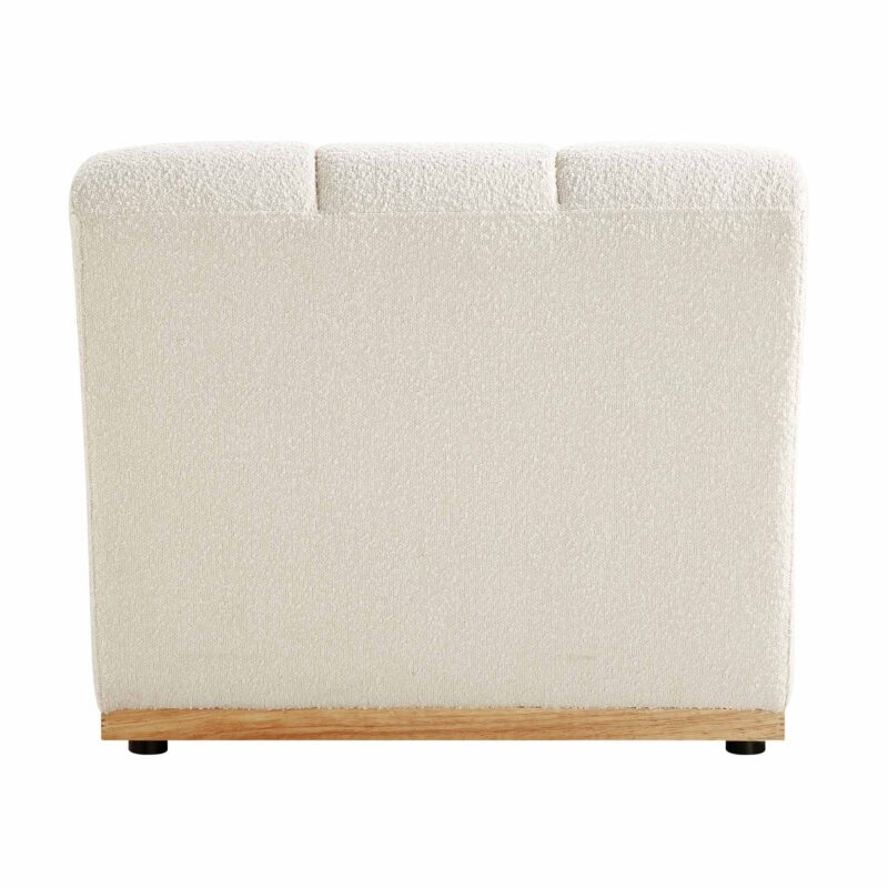 Granvia Ecru Boucle Modular Sofa, 1-Seater Armless Sofa - Image 9