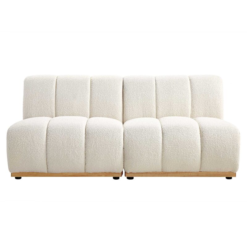 Granvia Ecru Boucle Modular Sofa, 2-Seater Sofa - Image 4