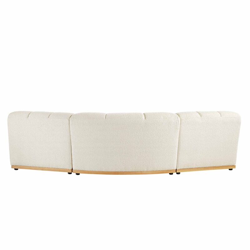 Granvia Ecru Boucle Modular Sofa, 3-Seater Corner Sofa - Image 9