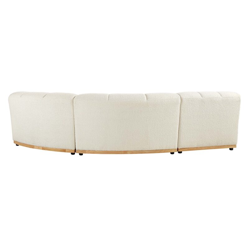 Granvia Ecru Boucle Modular Sofa, 3-Seater L-Shaped Sofa - Image 6