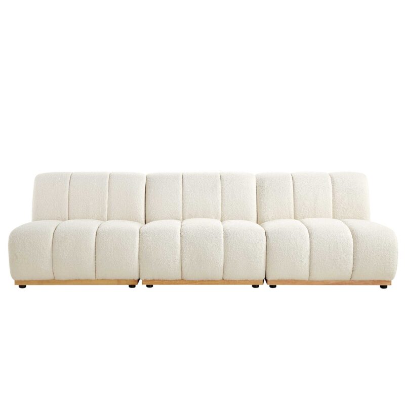 Granvia Ecru Boucle Modular Sofa, 3-Seater Sofa - Image 5