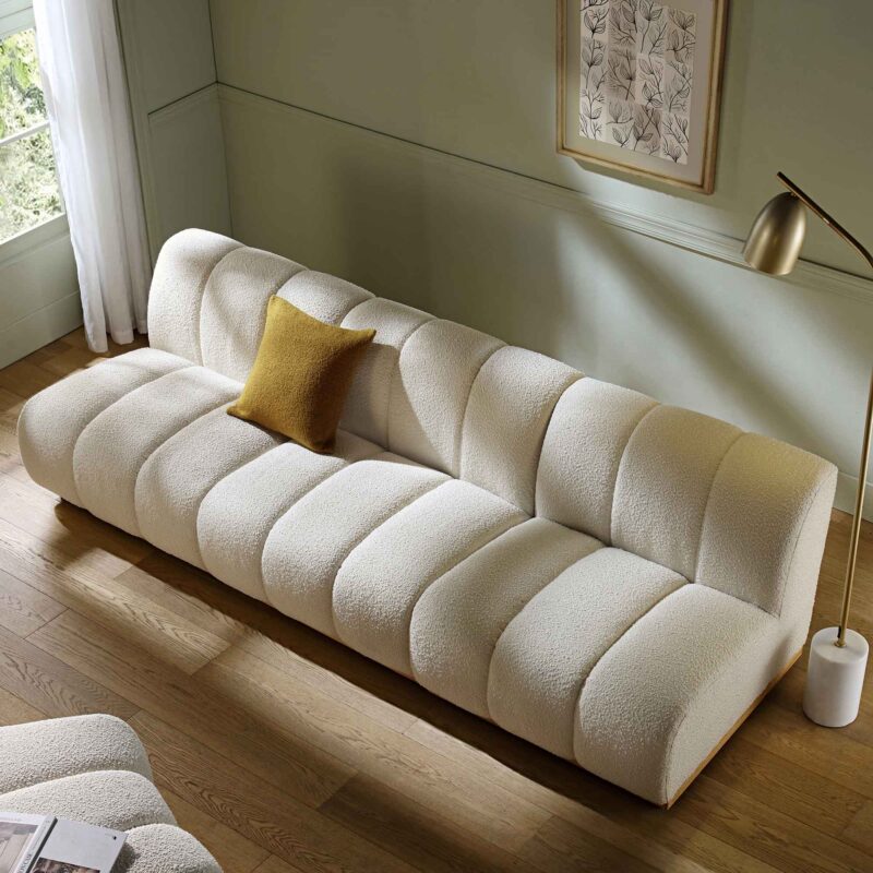 Granvia Ecru Boucle Modular Sofa, 3-Seater Sofa - Image 2