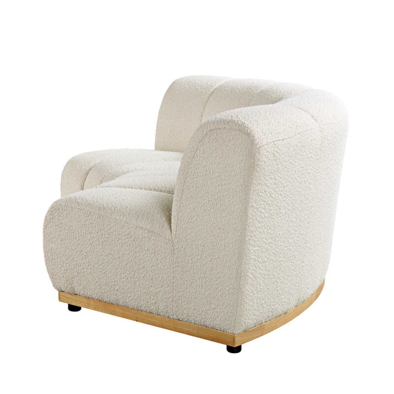 Granvia Ecru Boucle Modular Sofa, 2-Seater Curved Sofa - Image 9