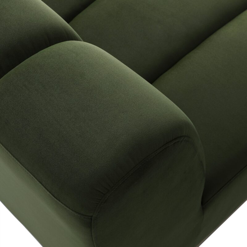 Granvia Moss Green Modular Sofa, 1-Seater Armless Sofa - Image 10