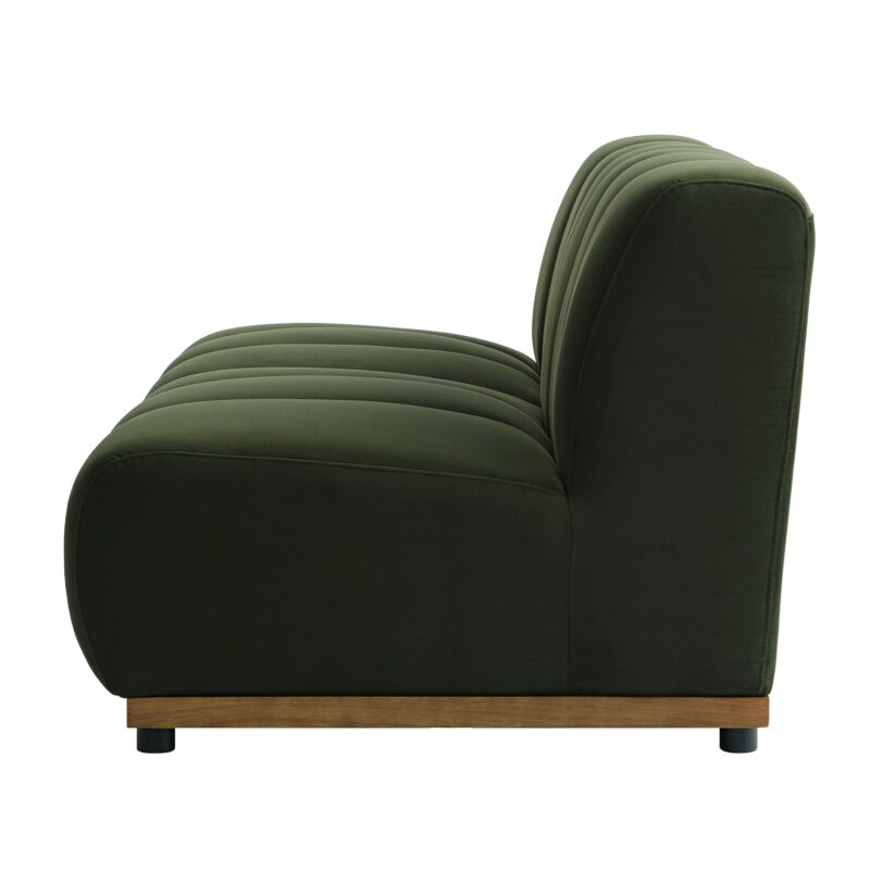 Granvia Moss Green Velvet Modular Sofa, 2-Seater Sofa - Image 8