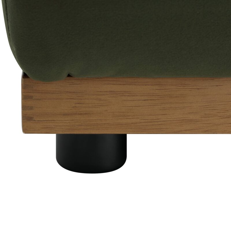 Granvia Moss Green Velvet Modular Sofa, 3-Seater Corner Sofa - Image 14