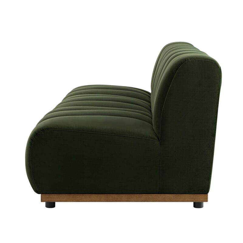 Granvia Moss Green Velvet Modular Sofa, 3-Seater Sofa - Image 10