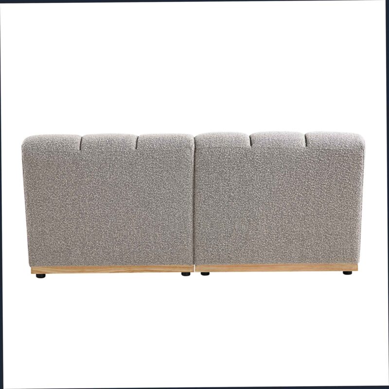 Granvia Taupe Boucle Modular Sofa, 2-Seater Sofa - Image 8