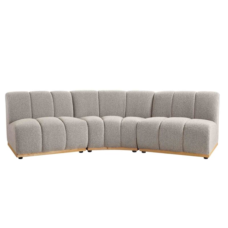 Granvia Taupe Boucle Modular Sofa, 3-Seater Corner Sofa - Image 8