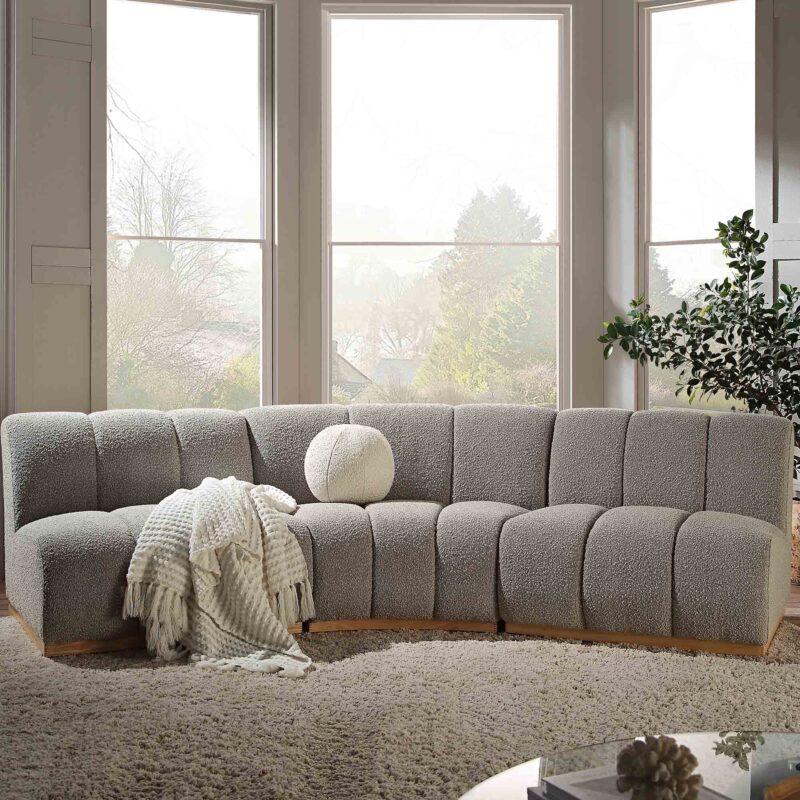 Granvia Taupe Boucle Modular Sofa, 3-Seater Corner Sofa - Image 2