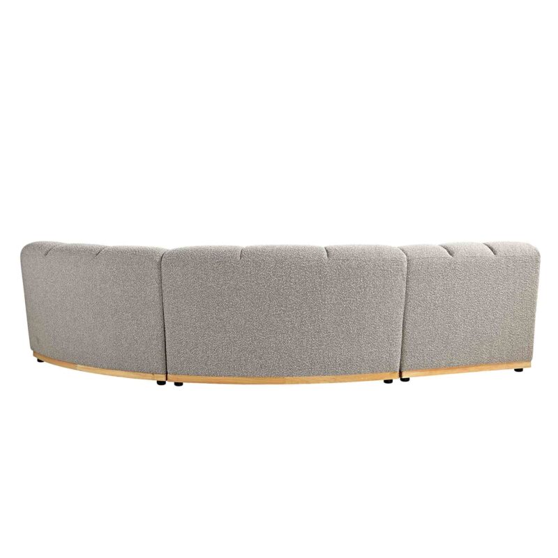 Granvia Taupe Boucle Modular Sofa, 3-Seater L-Shaped Sofa - Image 5