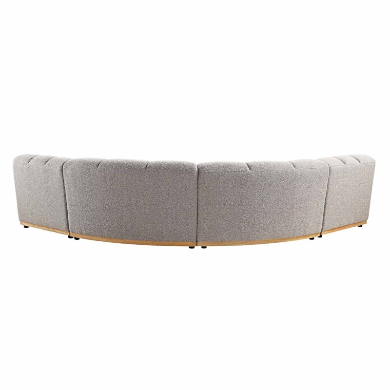Granvia Taupe Boucle Modular Sofa, 4-Seater Large Corner Sofa - Image 9