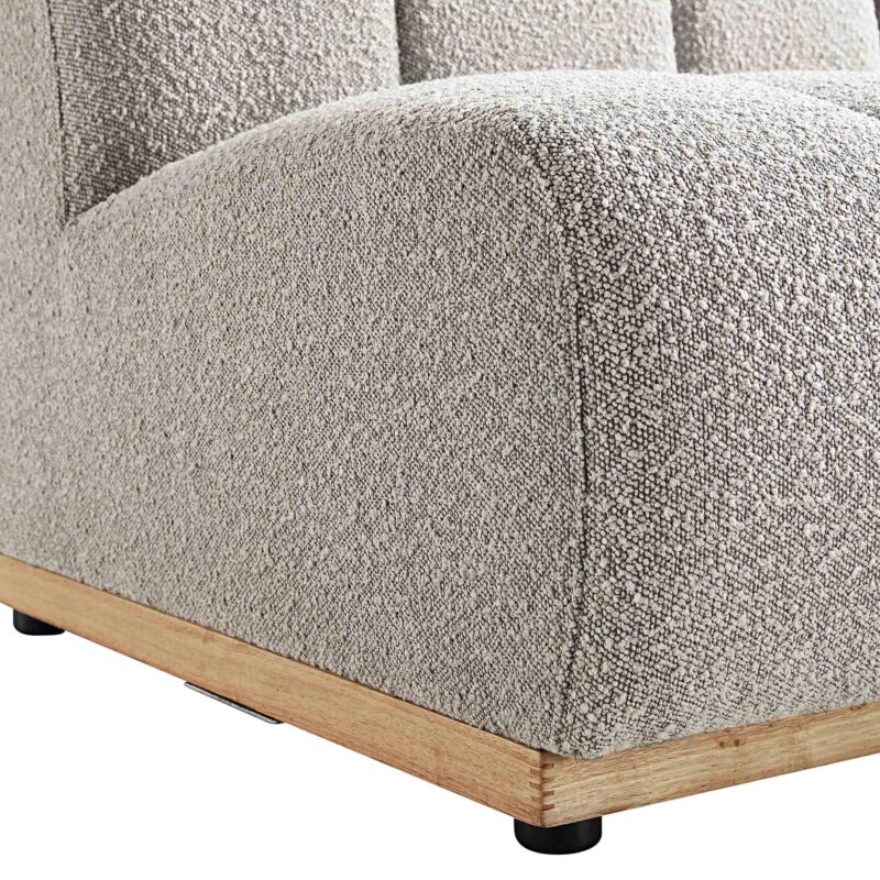 Granvia Taupe Boucle Modular Sofa, 3-Seater Curved Sofa - Image 12