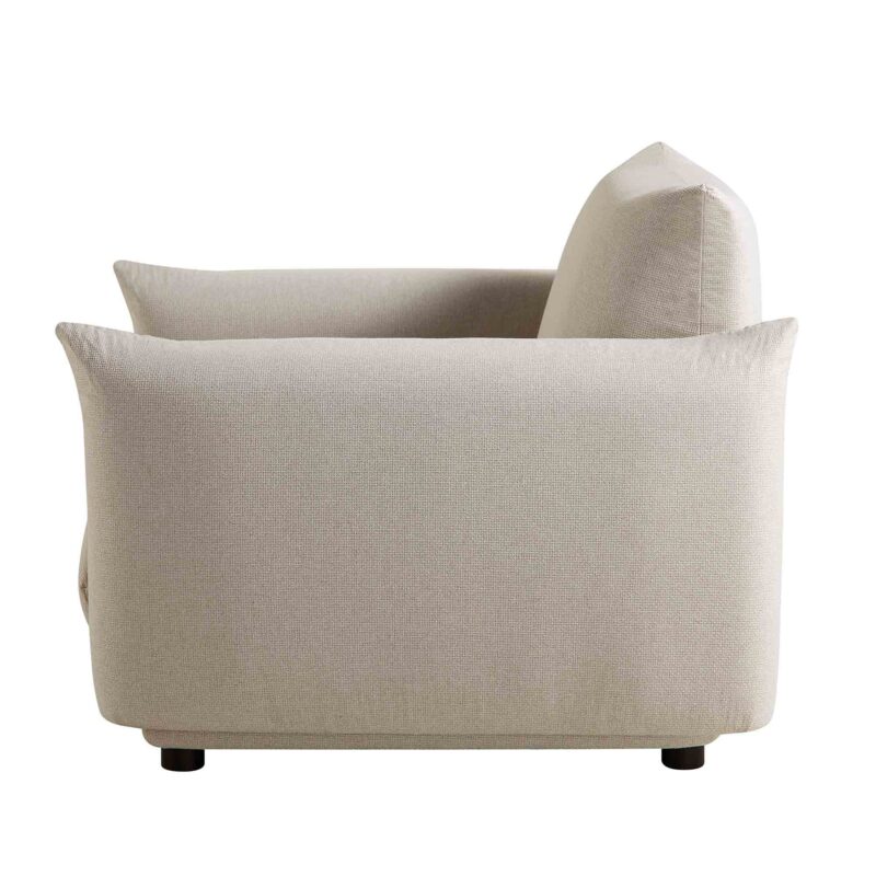 Gianni Armchair, Beige Woven Fabric - Image 11