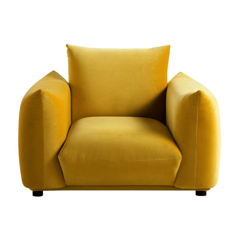 Gianni Armchair, Goldenrod Velvet - Image 5