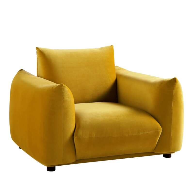 Gianni Armchair, Goldenrod Velvet - Image 6