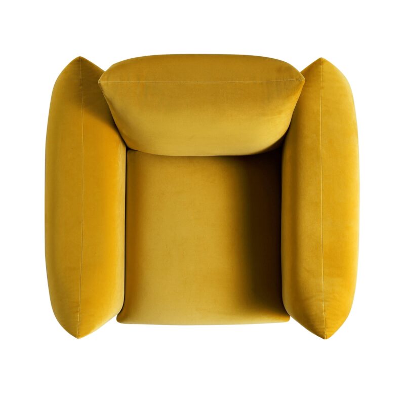 Gianni Armchair, Goldenrod Velvet - Image 8