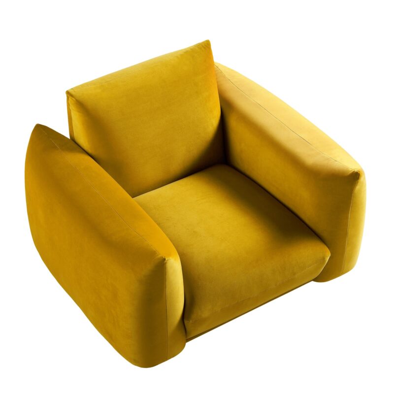 Gianni Armchair, Goldenrod Velvet - Image 9