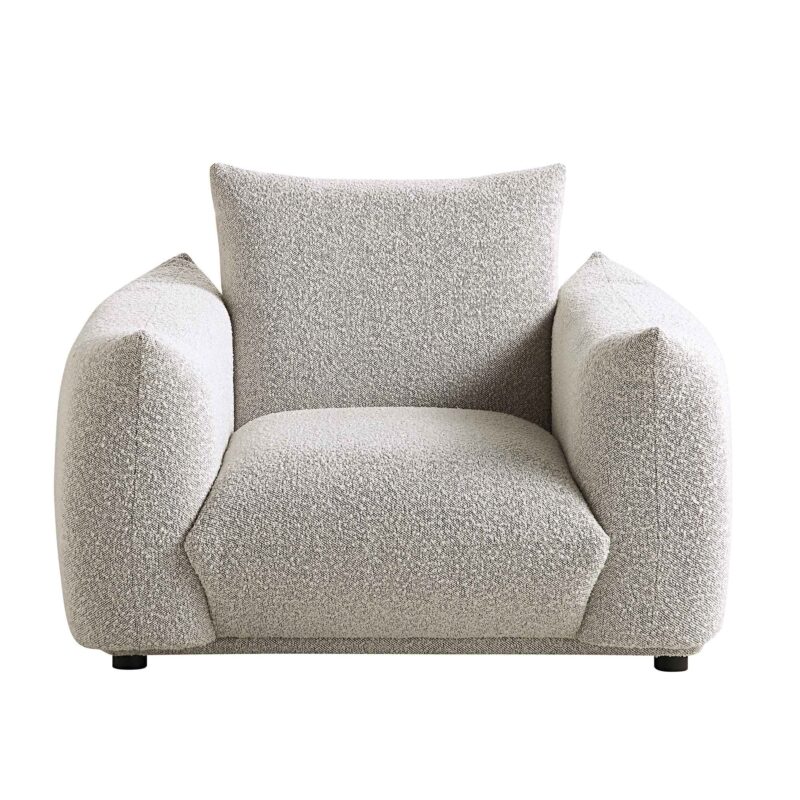 Gianni Armchair, Mist Grey Boucle - Image 5