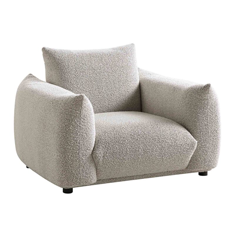 Gianni Armchair, Mist Grey Boucle - Image 6