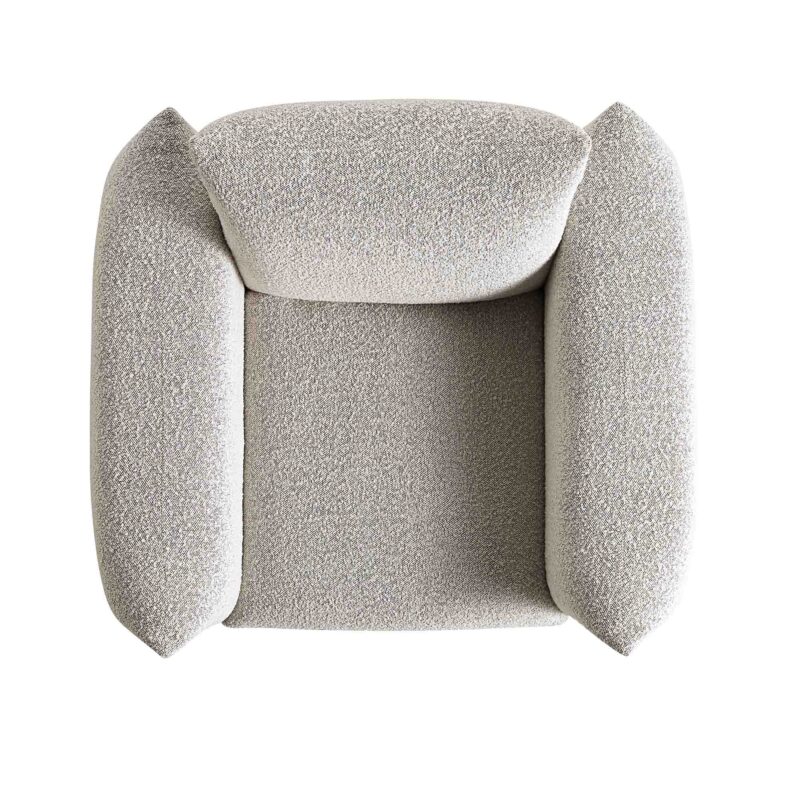 Gianni Armchair, Mist Grey Boucle - Image 8