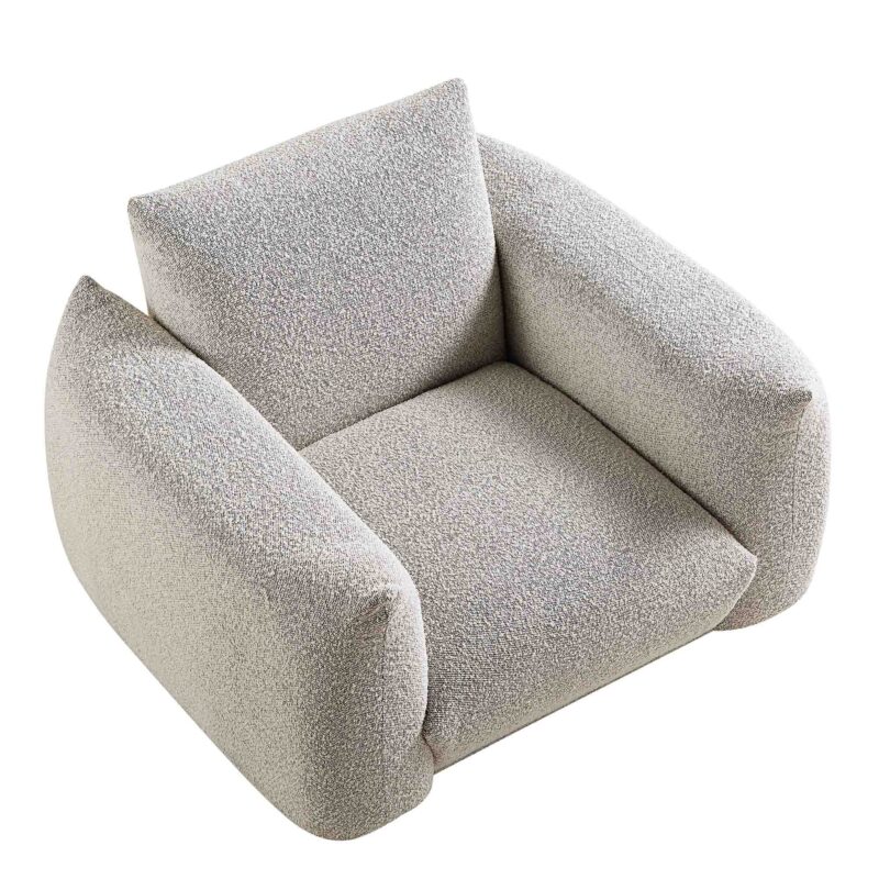 Gianni Armchair, Mist Grey Boucle - Image 9