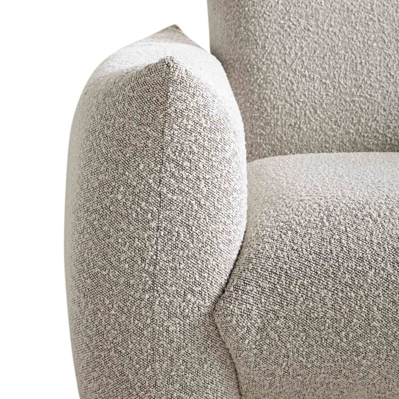 Gianni Armchair, Mist Grey Boucle - Image 12