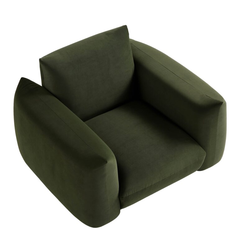 Gianni Armchair, Moss Green Velvet - Image 8