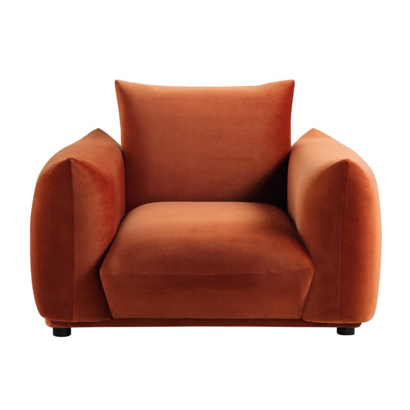 Gianni Armchair, Rust Velvet - Image 5