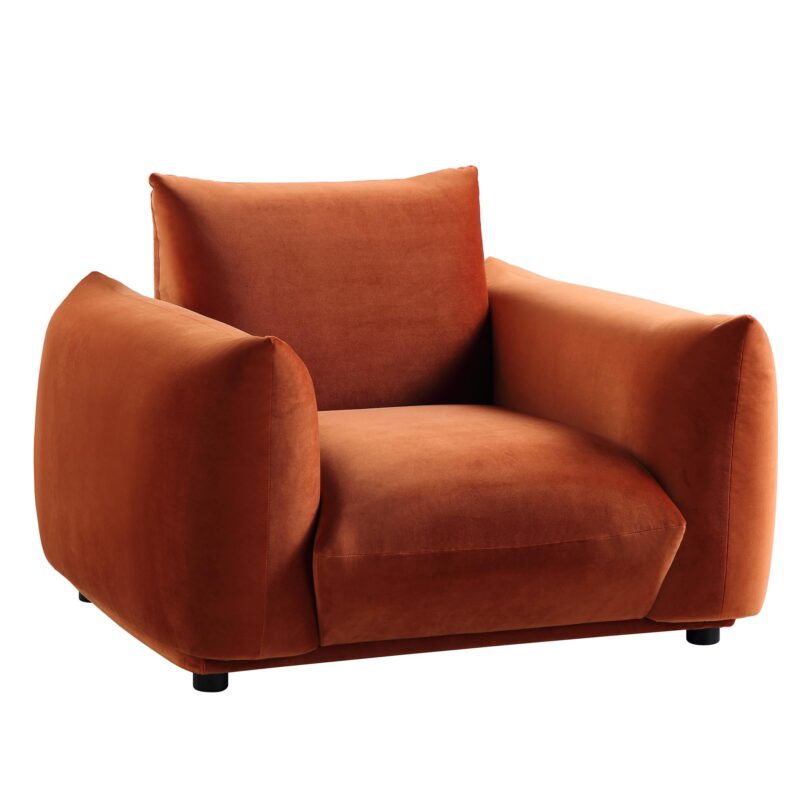 Gianni Armchair, Rust Velvet - Image 6