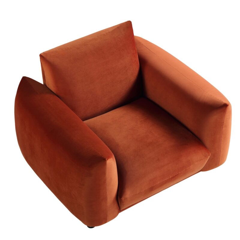 Gianni Armchair, Rust Velvet - Image 9
