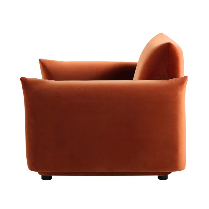 Gianni Armchair, Rust Velvet - Image 11