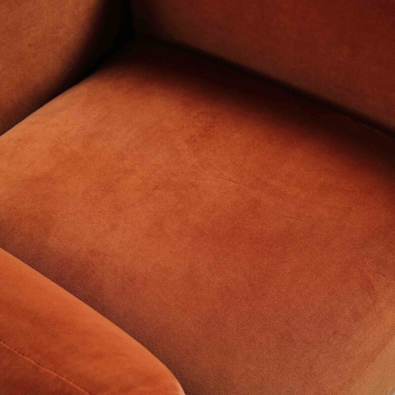 Gianni Armchair, Rust Velvet - Image 12