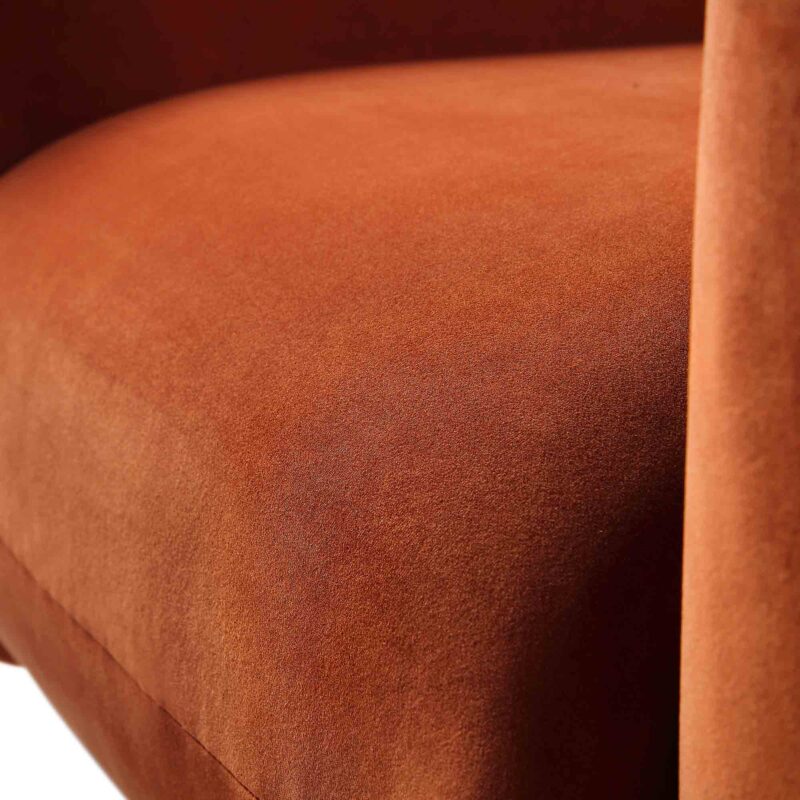 Gianni Armchair, Rust Velvet - Image 14