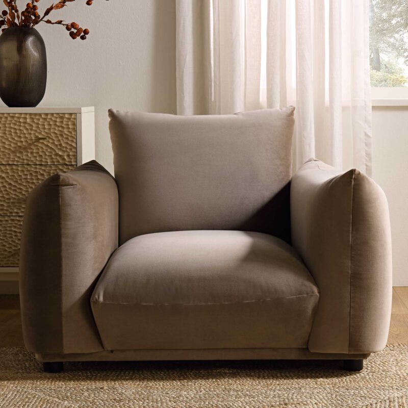 Gianni Armchair, Mink Velvet - Image 2
