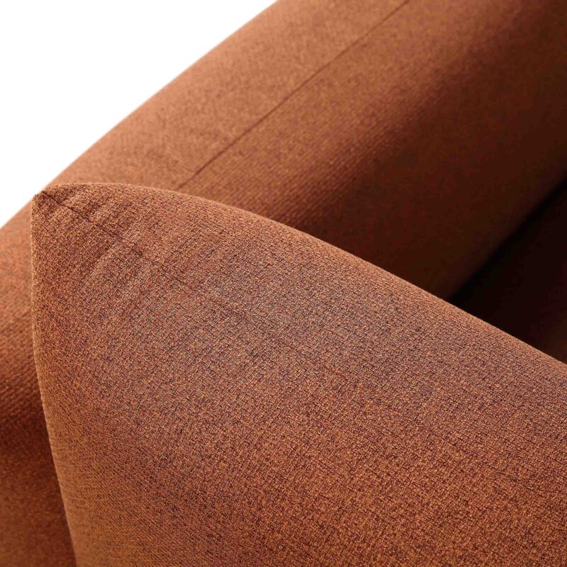 Gianni Armchair, Terracotta Fabric - Image 12