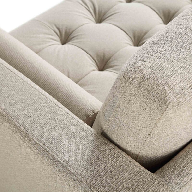 Henrietta Beige Woven Fabric Grand 4-Seater Chaise End Sofa, Right Hand Facing - Image 11