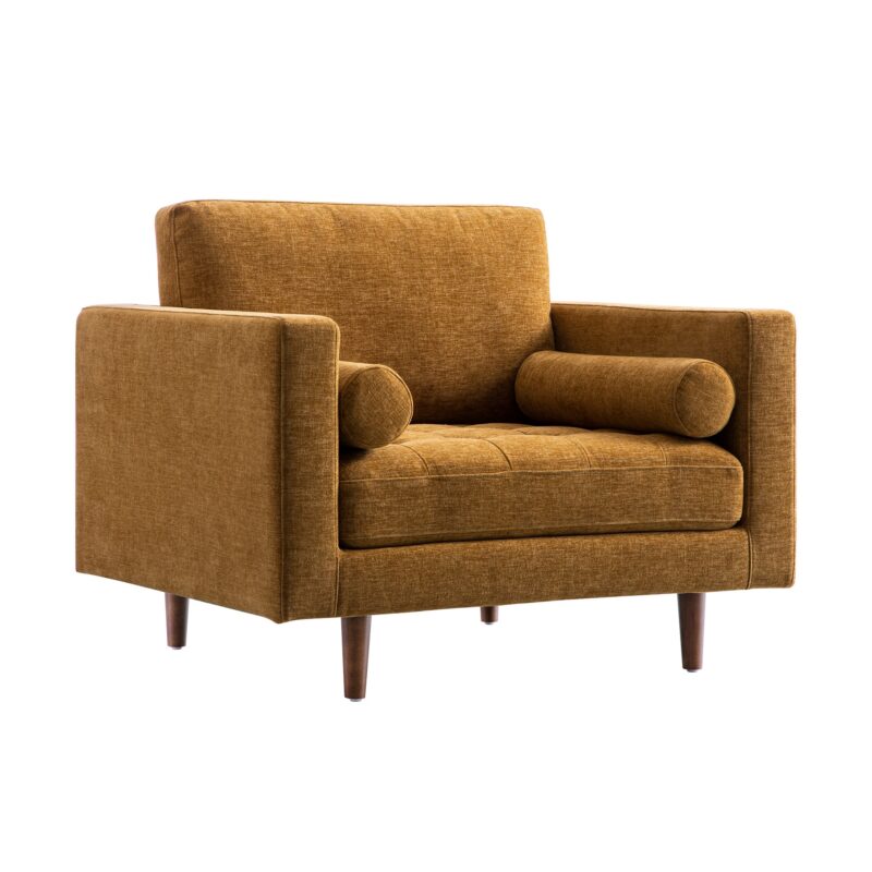 Henrietta Armchair, Spiced Honey Chenille - Image 2