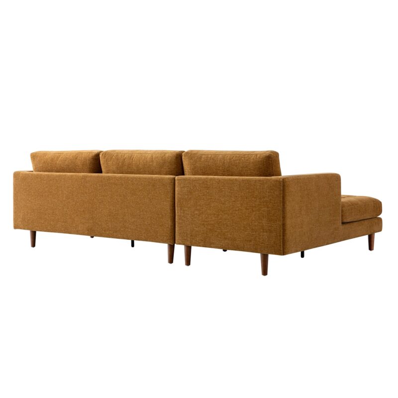 Henrietta Spiced Honey Chenille Grand 4-Seater Chaise End Sofa, Left Hand Facing - Image 13
