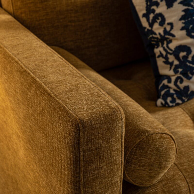 Henrietta Spiced Honey Chenille Grand 4-Seater Chaise End Sofa, Left Hand Facing - Image 6