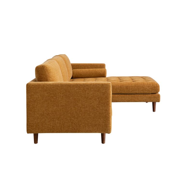 Henrietta Spiced Honey Chenille Grand 4-Seater Chaise End Sofa, Right Hand Facing - Image 12