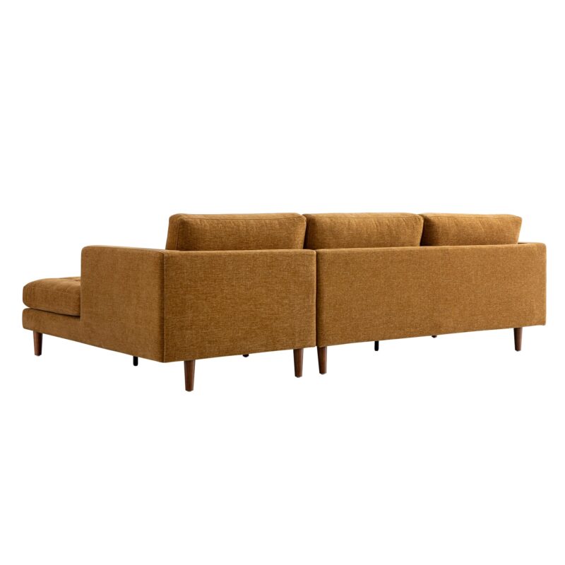 Henrietta Spiced Honey Chenille Grand 4-Seater Chaise End Sofa, Right Hand Facing - Image 13