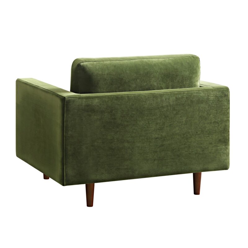 Henrietta Armchair, Moss Green Velvet - Image 10