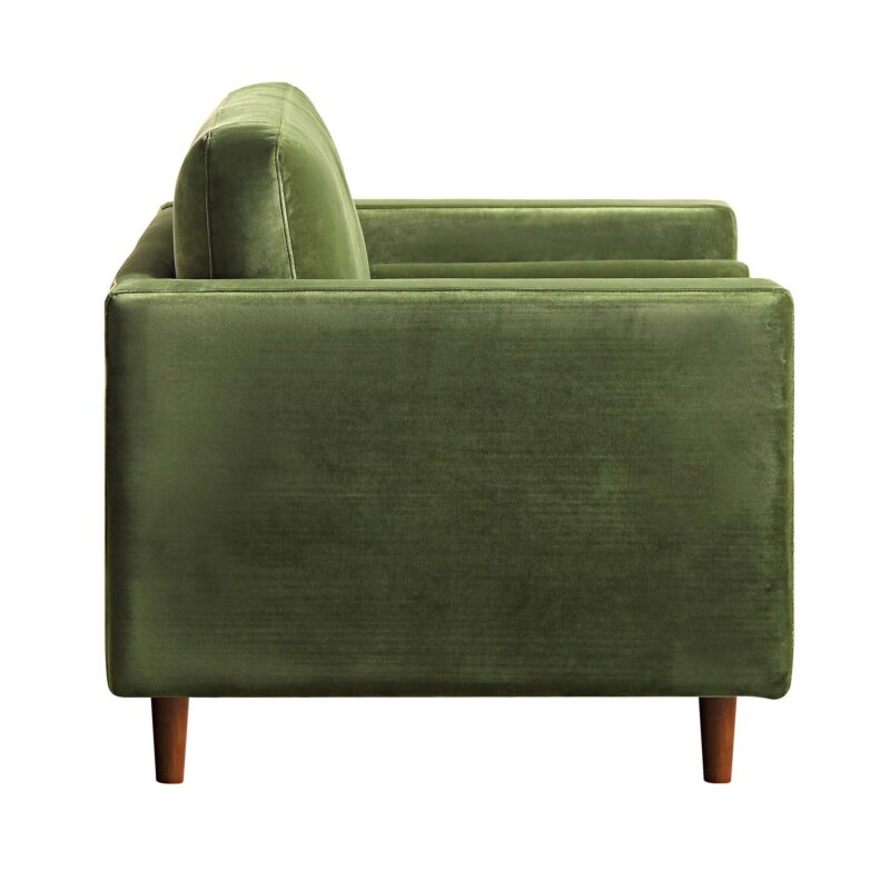 Henrietta Armchair, Moss Green Velvet - Image 11