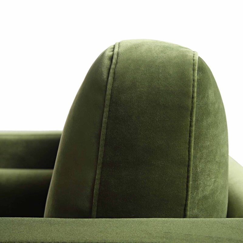 Henrietta Armchair, Moss Green Velvet - Image 14