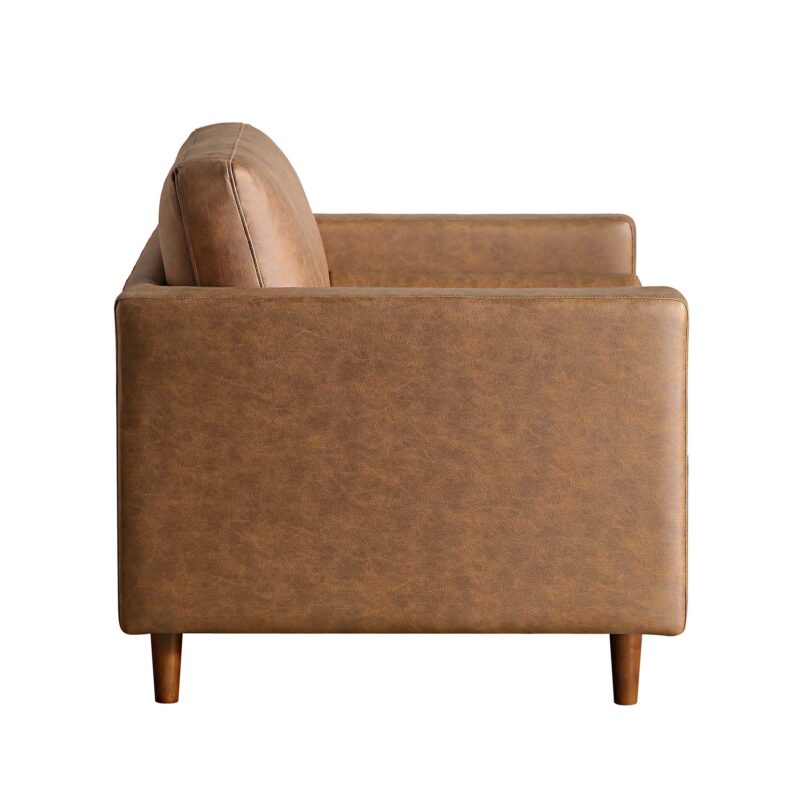Henrietta Armchair, Tan Faux Suede - Image 10