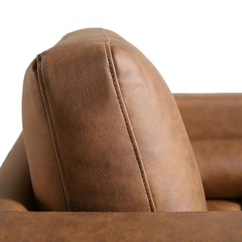 Henrietta Armchair, Tan Faux Suede - Image 11