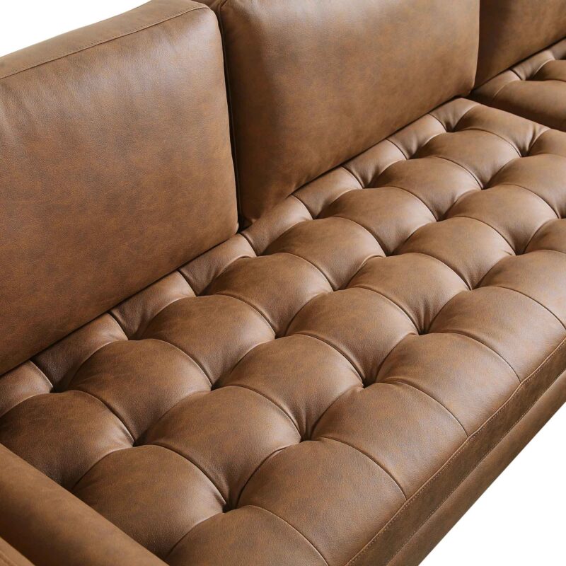 Henrietta Tan Faux Suede Grand 4-Seater Chaise End Sofa, Right Hand Facing - Image 12